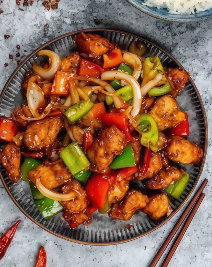 Spicy Chicken Schezwan Sauce